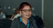 Photo of NEU Regional Vice President Faith Mautaritnaaq