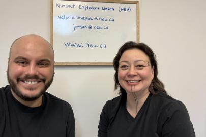 NEU LRAs Jordan Mota (left) and Valerie Inukpuk